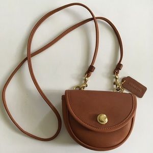 Vintage Coach Crossbody Mini Belt Bag British Tan